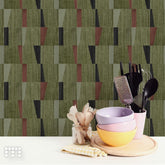 Mosaicowall Water Resistant PVC Floor & Wall Backsplash, Square Tiles, Non-Slip Tiles